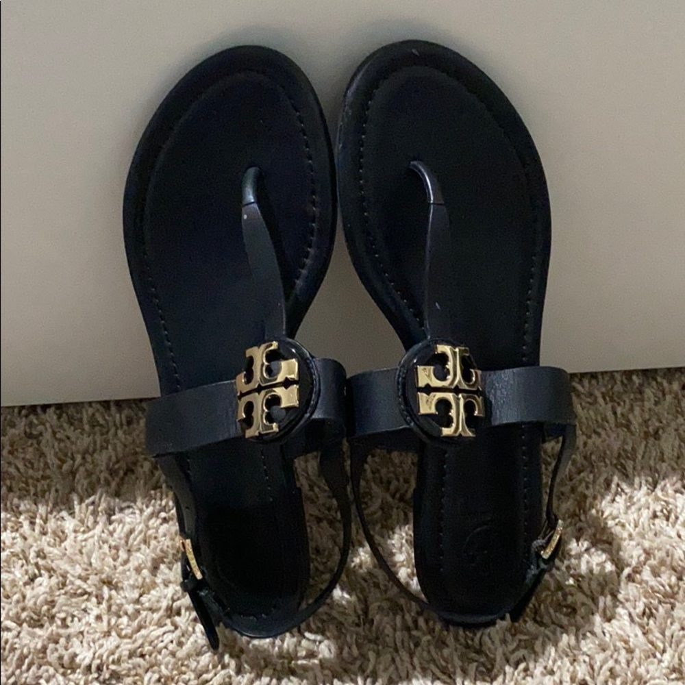 Tory Burch Sandal Black T Strap